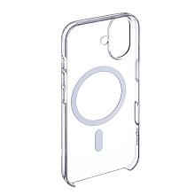 Чехол-накладка Asynora Mag Clear Case для iPhone 16 Plus, полиуретан, прозрачный - 2