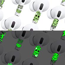 Чехол и наклейки Asynora Glow Smile, для AirPods 4/4 ANC - 2