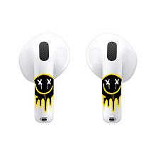 Чехол и наклейки Asynora Spray Paint Smile, для AirPods 4/4 ANC - 1