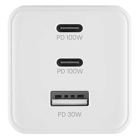 Зарядное устройство сетевое uBear Wall charger Bridge, 100Вт, белый - 2