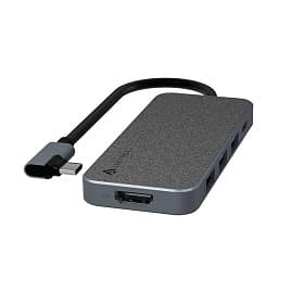 Адаптер мультипортовый Lyambda Slim Aluminum LC129, 5 в 1 5 в 1, серый - 3
