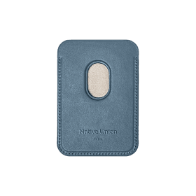 Кардхолдер Native Union (RE)Classic MagSafe, полиуретан, синий - 1