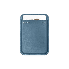 Кардхолдер Native Union (RE)Classic MagSafe, полиуретан, синий - 3