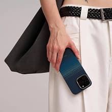 Чехол-накладка Pitaka Tactile Woven case moonrise для iPhone 16 Pro, арамид (кевлар), синий - 2