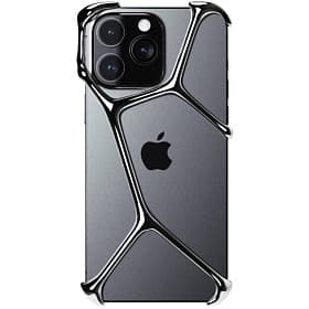 Чехол-накладка YNOT Shell для iPhone 16 Pro, авиационная сталь, серебристый - 0