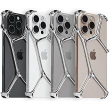 Чехол-накладка YNOT Shell для iPhone 16 Pro, авиационная сталь, серебристый - 3