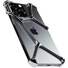 Чехол-накладка YNOT Shell для iPhone 16 Pro Max, авиационная сталь, серебристый - 1