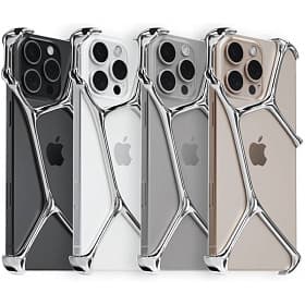Чехол-накладка YNOT Shell для iPhone 16 Pro Max, авиационная сталь, серебристый - 3