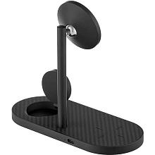 Зарядное устройство беспроводное uBear Stage Pro Kevlar, 30Вт, черный - 1