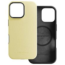 Чехол-накладка Native Union Active Case MagSafe для iPhone 16 Pro Max, полиуретан, лимонно-желтый - 0