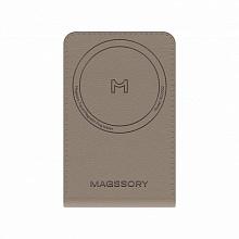 Кардхолдер Magssory Tripod Magnetic Vlog Wallet MagSafe с функцией штатива, экокожа, латте - 1