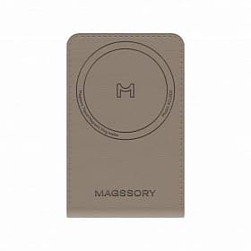Кардхолдер Magssory Tripod Magnetic Vlog Wallet MagSafe с функцией штатива, экокожа, латте - 1