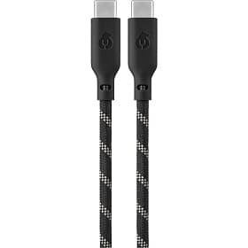 Кабель uBear Trend USB-C / USB-C, 60Вт 1,2м, черно-бежевый - 1