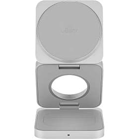 Зарядное устройство беспроводное uBear Balance 3 в1 Qi2, 15Вт, серебристый - 3