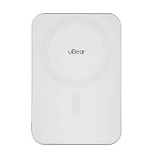 Внешний аккумулятор uBear Slide Magnetic Qi2 5000 мАч, белый - 0
