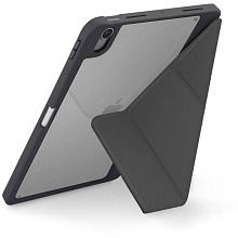 Чехол-книжка Uniq Moven для iPad 11 (2025), кожа/поликарбонат, серый - 1