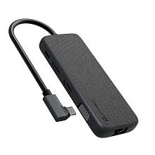 Адаптер мультипортовый Lyambda Slim Aluminum LC130, 9 в 1, серый - 1