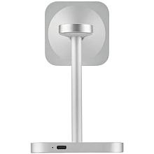 Зарядное устройство беспроводное uBear Evoke 3 в 1, Qi2, 15Вт, серебристый - 2