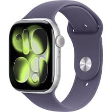 Смарт-часы Apple Watch Series 11 GPS 46mm (корпус - серебристый, ремешок Sport Band фиолетовый, размер S/M) - 0