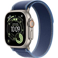 Смарт-часы Apple Watch Ultra 3 GPS + Cellular 49mm (корпус - натуральный титан, ремешок Trail Loop светло-голубой, размер S/M) - 0