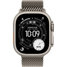 Смарт-часы Apple Watch Ultra 3 GPS + Cellular 49mm (корпус - натуральный титан, ремешок Milanese Loop натуральный титан, размер L) - 1