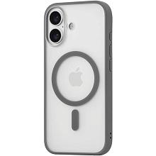 Чехол-накладка uBear Cloud Mag для iPhone 17, полиуретан, серый - 1