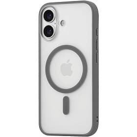 Чехол-накладка uBear Cloud Mag для iPhone 17, полиуретан, серый - 1