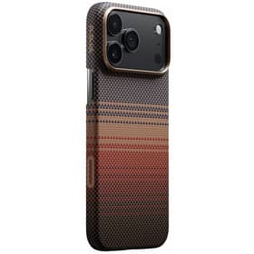 Чехол-накладка Pitaka Ultra-Slim для iPhone 17 Pro Max, кевлар, оранжевый - 2