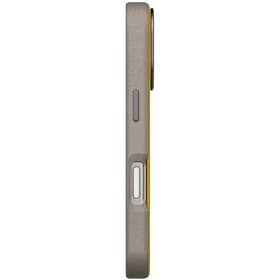 Чехол-накладка Uniq Lyden DS для iPhone 17 Pro Max, экокожа, желтый/серый - 3