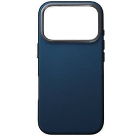 Чехол-накладка Uniq Lyden DS для iPhone 17 Pro, экокожа, синий/серый - 2