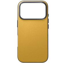 Чехол-накладка Uniq Lyden DS для iPhone 17 Pro, экокожа, желтый/серый - 2