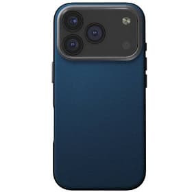 Чехол-накладка Uniq Lyden DS для iPhone 17 Pro Max, экокожа, синий/серый - 0