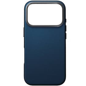 Чехол-накладка Uniq Lyden DS для iPhone 17 Pro Max, экокожа, синий/серый - 2