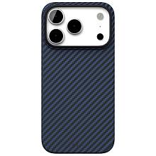 Чехол-накладка VLP Kevlar Case для iPhone 17 Pro, кевлар, синий - 0