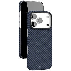 Чехол-накладка VLP Kevlar Case для iPhone 17 Pro, кевлар, синий - 1