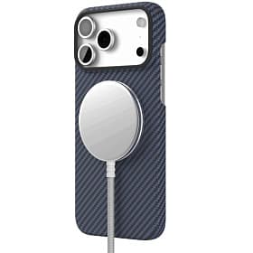 Чехол-накладка VLP Kevlar Case для iPhone 17 Pro Max, кевлар, синий - 2