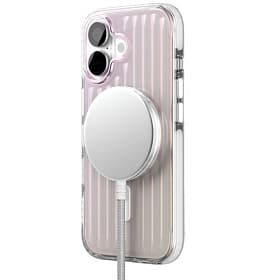 Чехол-накладка VLP Pulse Case для iPhone 17, полиуретан/алюминий, перламутровый - 2
