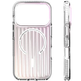 Чехол-накладка VLP Pulse Case для iPhone 17 Pro, полиуретан/алюминий, перламутровый - 3