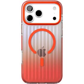 Чехол-накладка VLP Pulse Case для iPhone 17 Pro Max, полиуретан/алюминий, оранжевый - 0