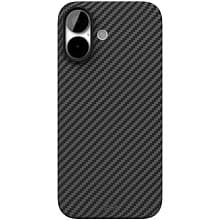 Чехол-накладка VLP Kevlar Case для iPhone 17, кевлар, черный - 0