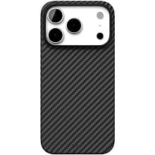 Чехол-накладка VLP Kevlar Case для iPhone 17 Pro, кевлар, черный - 0