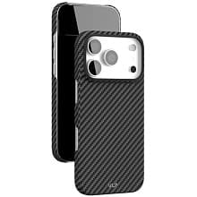 Чехол-накладка VLP Kevlar Case для iPhone 17 Pro, кевлар, черный - 2