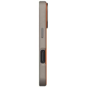 Чехол-накладка Uniq Lyden DS для iPhone 17 Pro Max, экокожа, оранжевый/серый - 3