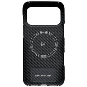 Чехол-накладка Magssory Aramid Frame для iPhone 17 Pro Max, кевлар, черный - 1