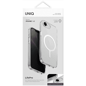Чехол-накладка Uniq Lifepro Xtreme для iPhone 16e/17e, силикон, прозрачный - 3