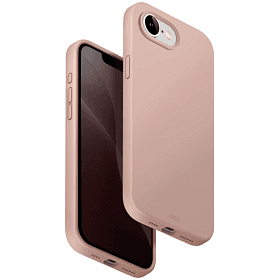 Чехол-накладка Uniq LINO для iPhone 16e/17e, силикон, розовый - 1