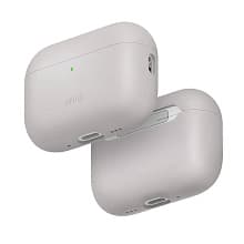 Чехол Uniq LINO серый, для AirPods Pro 3 - 0