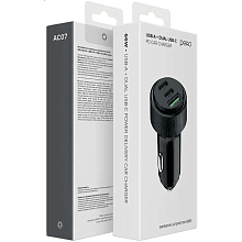 Зарядное устройство автомобильное PERO AC07, 66Вт, черный - 3