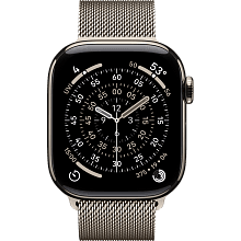 Смарт-часы Apple Watch Series 11 GPS + Cellular 42mm (корпус - натуральный титан, ремешок Milanese Loop натуральный титан, размер One Size) - 1