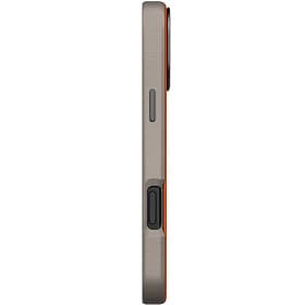 Чехол-накладка Uniq Lyden DS для iPhone 17 Pro, экокожа, оранжевый/серый - 3